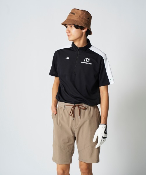 Kappa（カッパ） シャツ 半袖 「Kappa/カッパ」ハーフジップ半袖シャツ