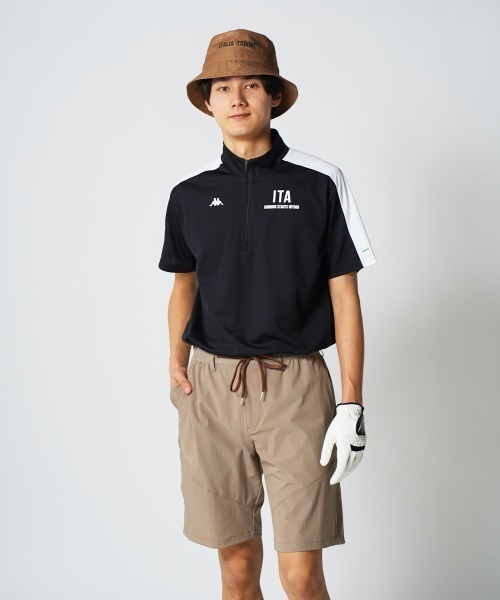 Kappa（カッパ） シャツ 半袖 「Kappa/カッパ」ハーフジップ半袖シャツ