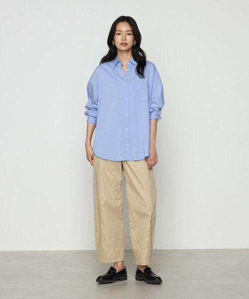 「COMME CA」 チノパンツ 9号 ライトグレー レディース_画像8