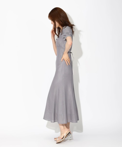 「MISCH MASCH」 半袖ワンピース M グレー レディース_画像2