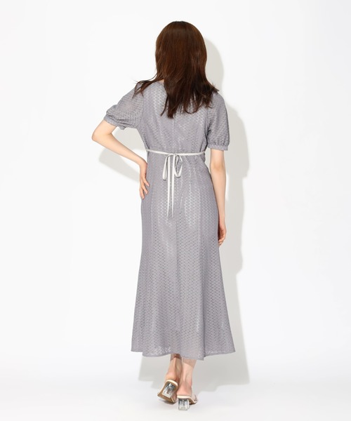 「MISCH MASCH」 半袖ワンピース M グレー レディース_画像3