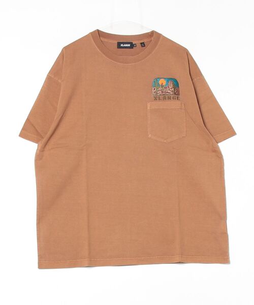 XLARGE（エクストラ ラージ） 半袖Tシャツ M ブラウン メンズ