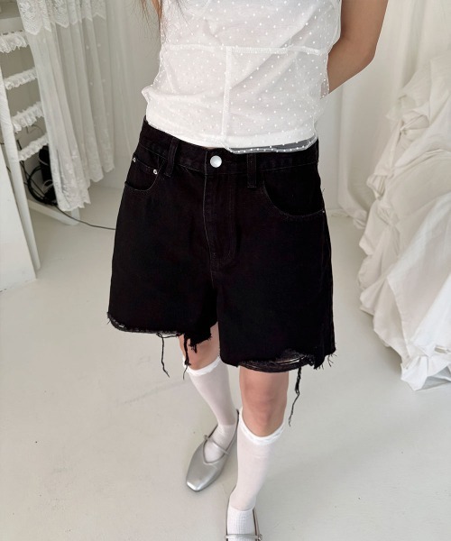 4INT. ジーンズ デニム デニムパンツ ヴィンテージ クラッシュ