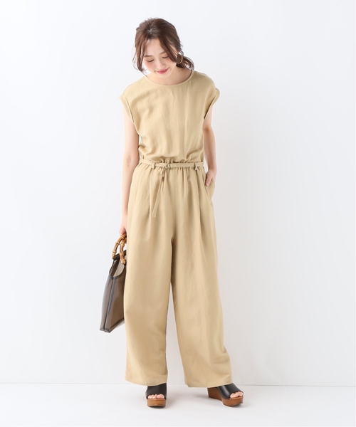 「SLOBE IENA」 オールインワン FREE ネイビー レディース_画像9