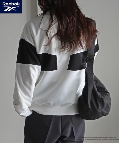 「COURO」 「Reebok」ジャージブルゾン L ブラック レディース_画像3