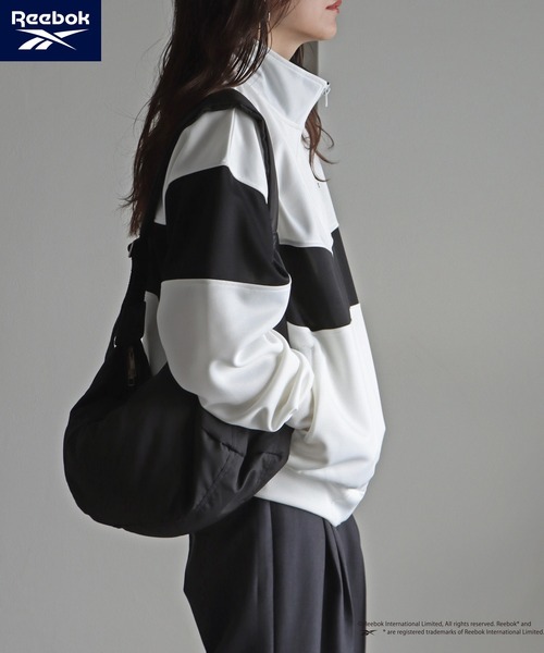 「COURO」 「Reebok」ジャージブルゾン L ブラック レディース_画像4