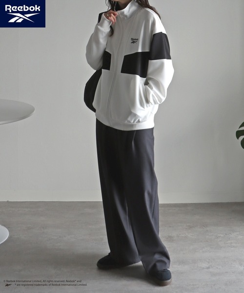 「COURO」 「Reebok」ジャージブルゾン L ブラック レディース_画像5