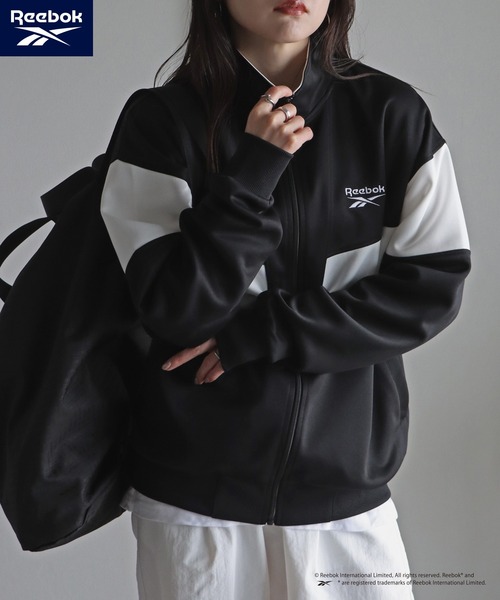 「COURO」 「Reebok」ジャージブルゾン L ブラック レディース_画像6