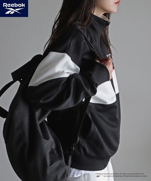「COURO」 「Reebok」ジャージブルゾン L ブラック レディース_画像7