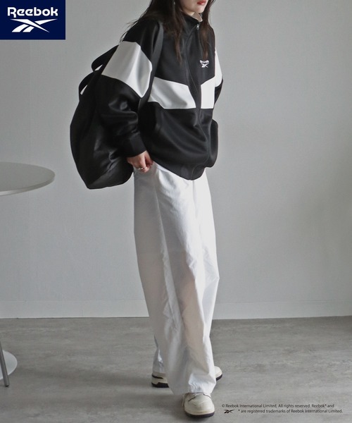 「COURO」 「Reebok」ジャージブルゾン L ブラック レディース_画像9