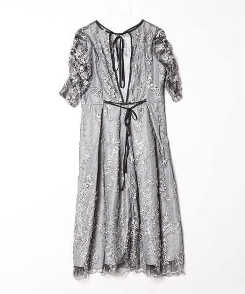 「PREFERIR」 7分袖ワンピース MEDIUM ブラック レディース_画像2