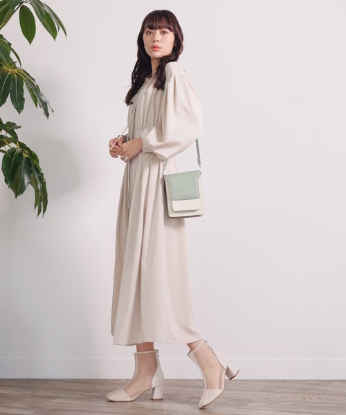 「LADYMADE」 長袖ワンピース FREE ライトベージュ レディース_画像2