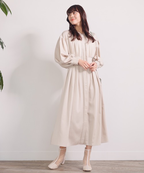 「LADYMADE」 長袖ワンピース FREE ライトベージュ レディース_画像4