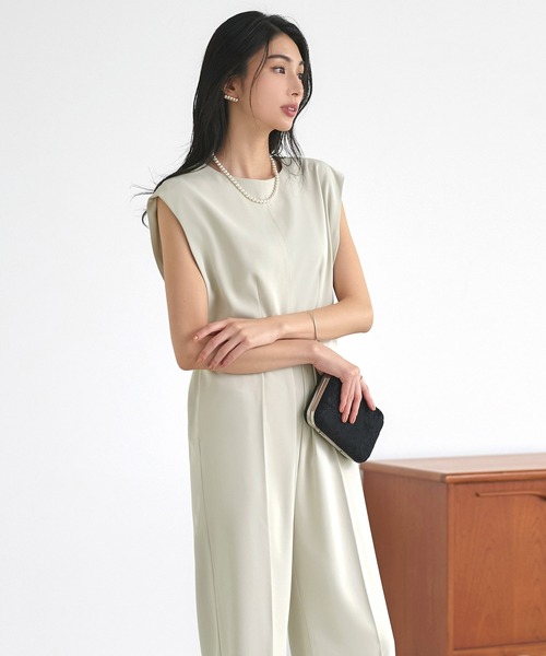 「RUIRUE BOUTIQUE」 パンツスーツ M ダークネイビー レディース_画像4