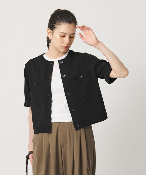 BEAUTY＆YOUTH UNITED ARROWS カーディガン 夏 半袖 ポケット ハーフ