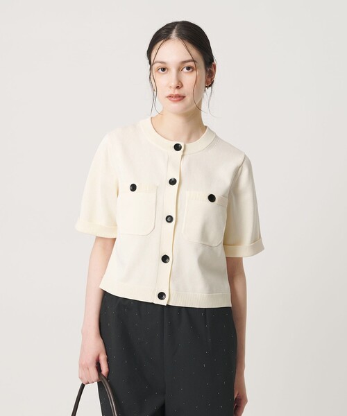 BEAUTY＆YOUTH UNITED ARROWS カーディガン 夏 半袖 ポケット ハーフ