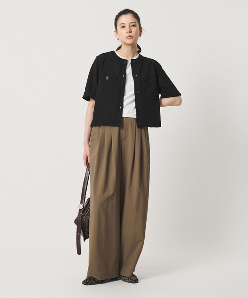 BEAUTY＆YOUTH UNITED ARROWS カーディガン 夏 半袖 ポケット ハーフ