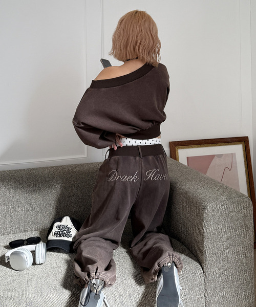 「SPIRALGIRL」 スウェットパンツ FREE グレー レディース_画像8
