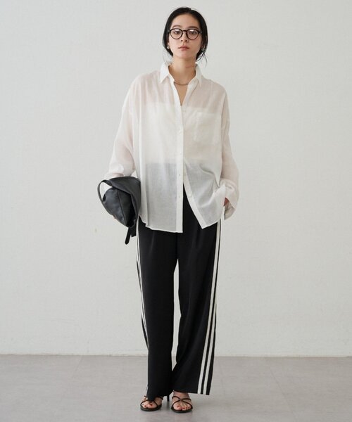 「LOUNGEDRESS」 イージーパンツ MEDIUM ブラック レディース_画像3