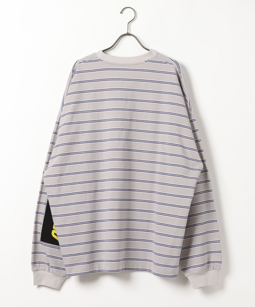 「GEORGE'S」 長袖Tシャツ LARGE ライトグレー メンズ_画像2