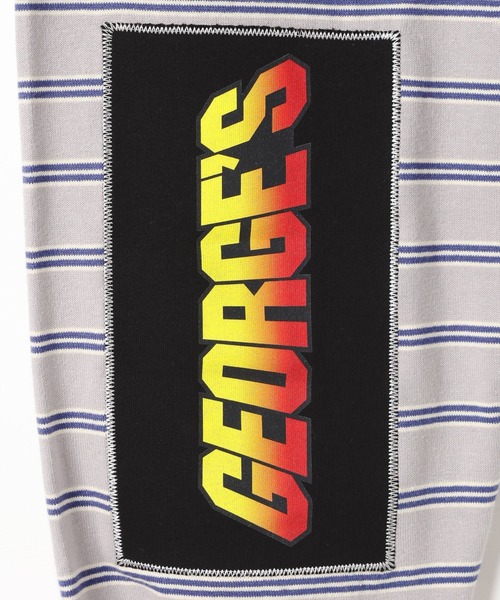 「GEORGE'S」 長袖Tシャツ LARGE ライトグレー メンズ_画像3
