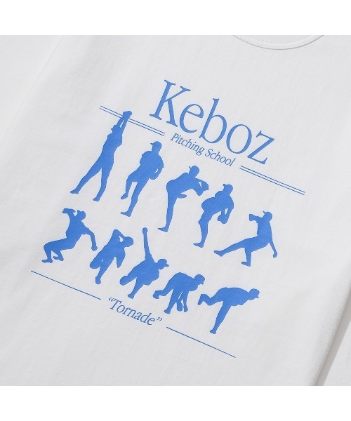 「KEBOZ」 長袖Tシャツ M ネイビー メンズ_画像2