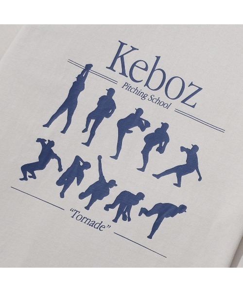 「KEBOZ」 長袖Tシャツ M ネイビー メンズ_画像5