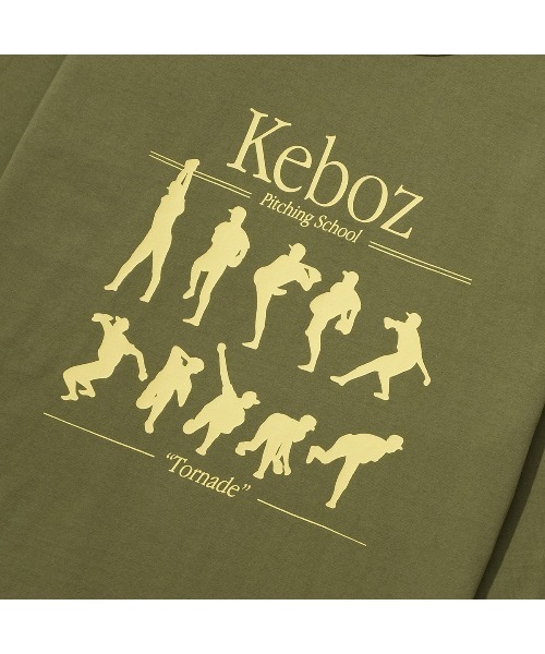 「KEBOZ」 長袖Tシャツ M ネイビー メンズ_画像6