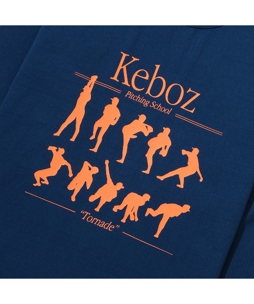 「KEBOZ」 長袖Tシャツ M ネイビー メンズ_画像7