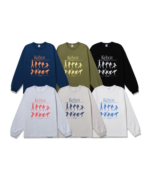 「KEBOZ」 長袖Tシャツ M ネイビー メンズ_画像8