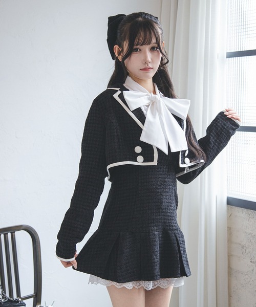 夢展望（YUMETENBO） セットアップ ツイードショートジャケット×ミニ