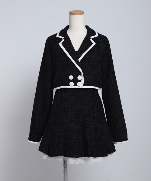 夢展望（YUMETENBO） セットアップ ツイードショートジャケット×ミニ