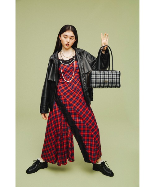 FURFUR（ファーファー） ショルダーバッグ バッグ チェック柄スクエア