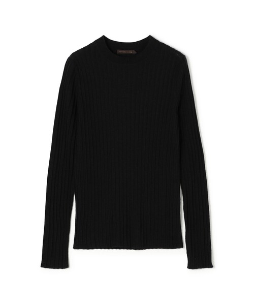 TOMORROWLANDブラック ニットセーター L カシミア　黒 TOMORROWLAND collection ニット セーター ウールシルクカシミヤリブ