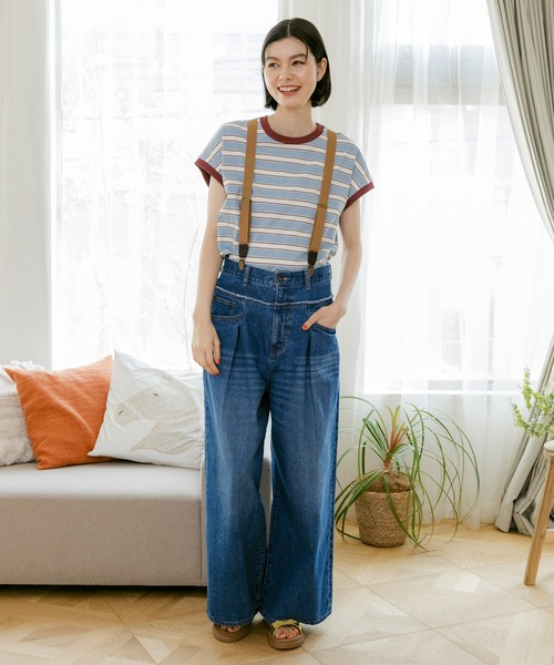 JUCO アンドサスペンダー ベージュ セール】an meets zakka レトロナローサスペンダー / メンズ