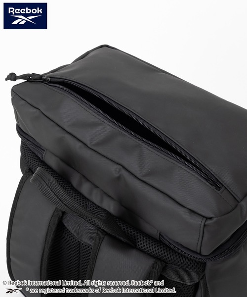 デイバック リュック 「Reebok/リ−ボック」 ボックスリュック バックパック 28.5L A4サイズ収納可 リフレクターテープ付き