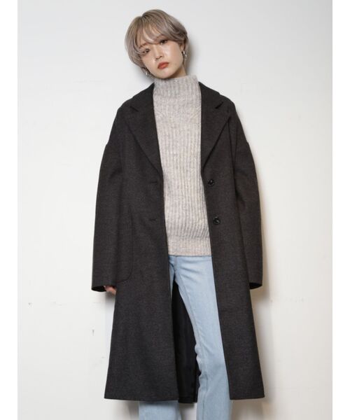EMODA（エモダ） コート チェスターコート 「ELDER」ジャガードバック 