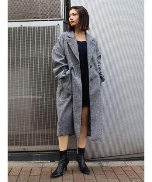 EMODA（エモダ） コート チェスターコート 「ELDER」ジャガードバック 