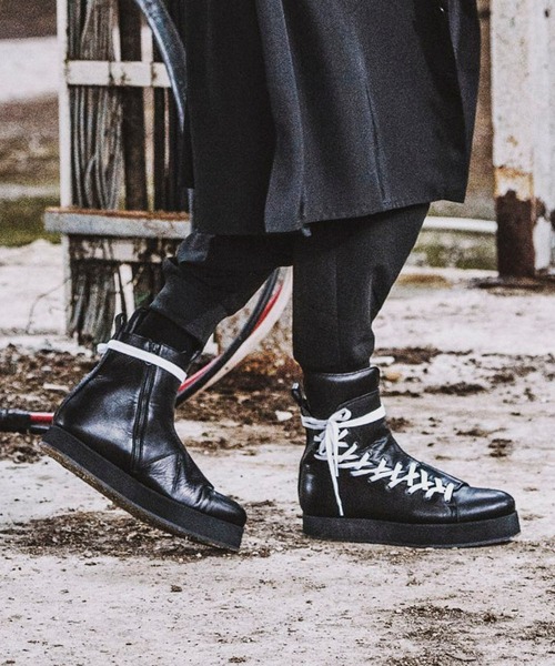 NO ID.（ノーアイディー） ブーツ 「NO ID.」High Cut Side Lace-Up