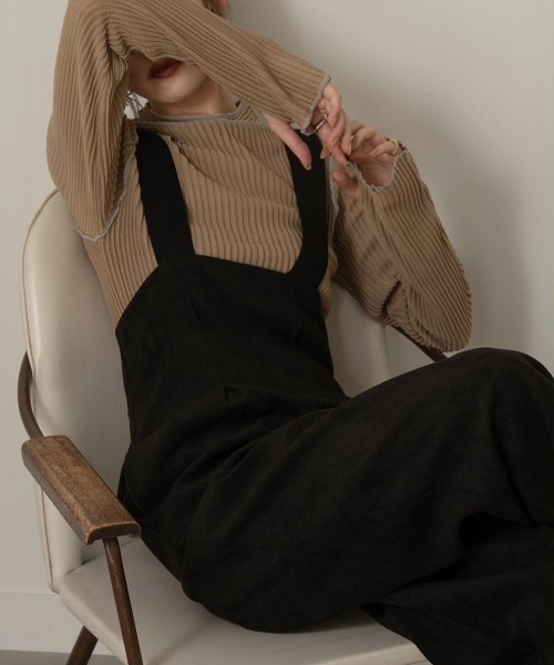 Amiur（エミレ） サロペット オーバーオール velvet tie back overall 