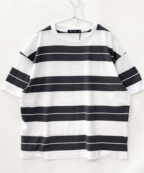 THE CASUAL（カジュアル） tシャツ ボーダーBIGシルエット 半袖T