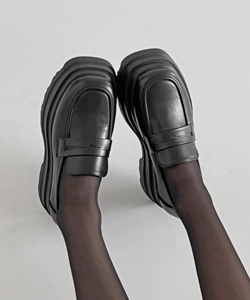 Shoes in Closet ローファー 厚底トリプルソール ボリューム