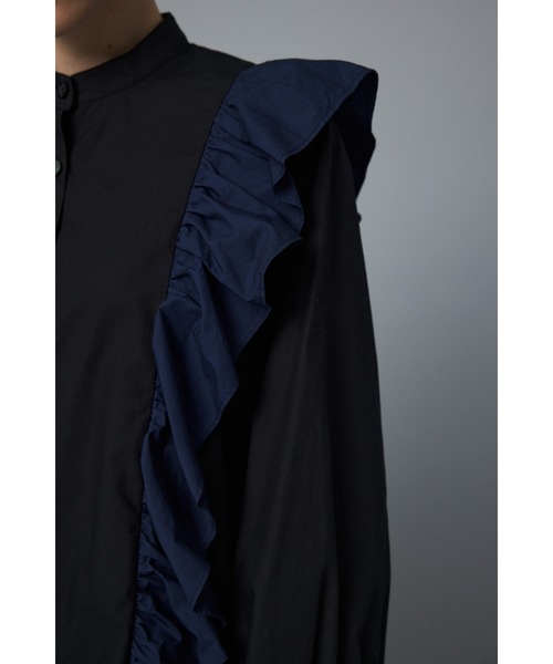 tシャツ Many frill shirt　メ二ーフリルシャツ レディース HeRIN.CYE tシャツ Many frill shirt メ二ーフリルシャツ