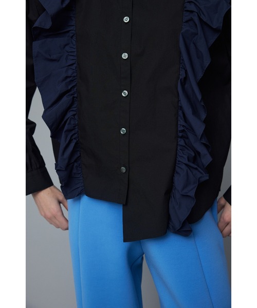 tシャツ Many frill shirt　メ二ーフリルシャツ レディース HeRIN.CYE tシャツ Many frill shirt メ二ーフリルシャツ