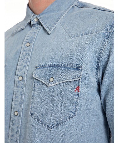 シャツ Aged 5years ウエスタンデニムシャツ メンズ_4