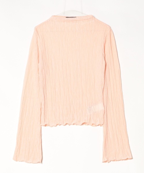 tシャツ Plisse flare sleeve top レディース Gina Tricot tシャツ Plisse flare sleeve top レディース