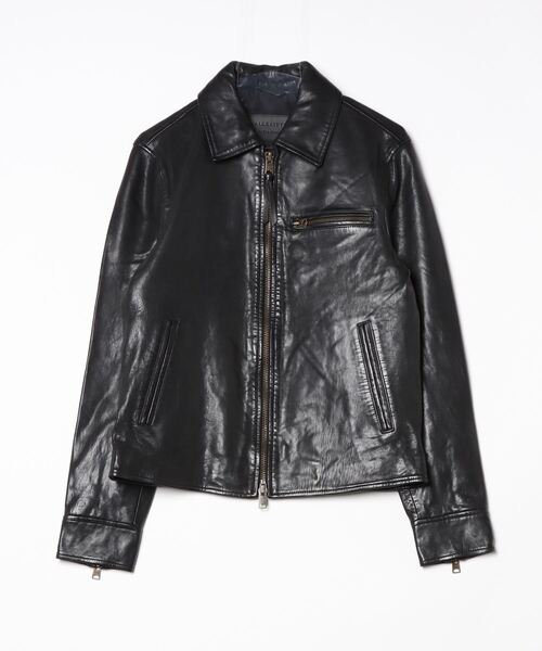 ALLSAINTS コート ジャケット MILLER ZIP UP LEATHER JACKET