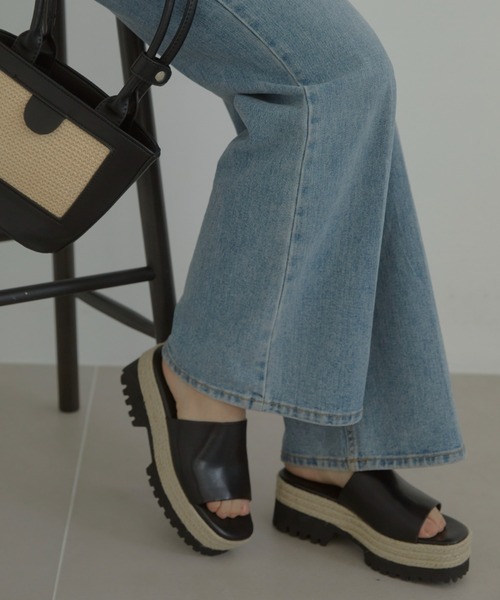 ACYM サンダル Layered sole jute レディース : ZOZOTOWN Yahoo