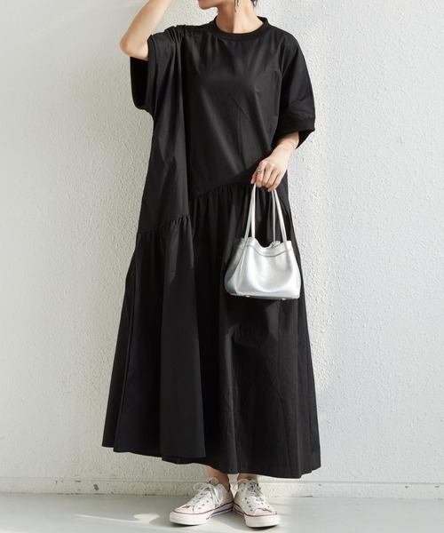 MAISON DE THERESE ワンピース バックジップ ギャザー