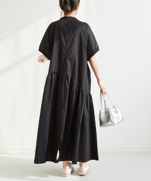 MAISON DE THERESE ワンピース バックジップ ギャザー